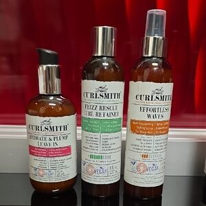 Curlsmith Hydrate & Plump + Frizz Rescue + Effortless Waves Trio